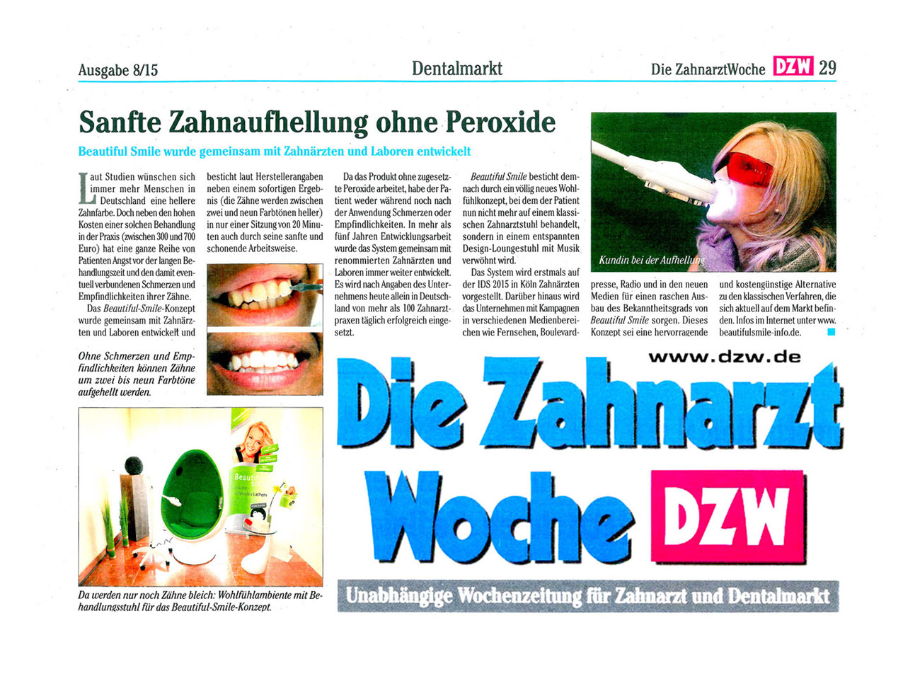 Die Zahnarzt Woche DZW Ausgabe 08 2015